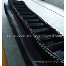 Corrugated and Ribbed Rubber Conveyor Belt with Cleat